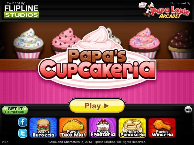 Papa's Cupcakeria, Free Flash Game